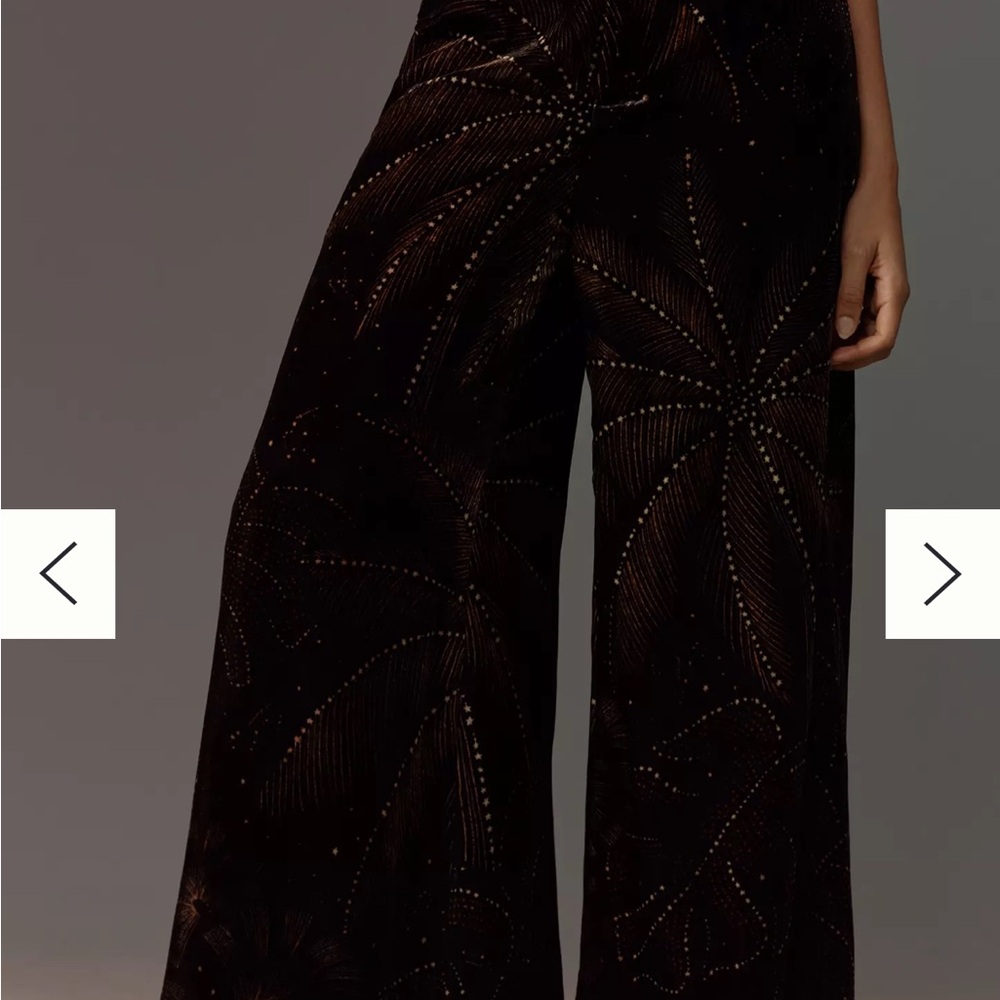 Brand new Farm Rio x Anthropologie Printed Velvet Pants